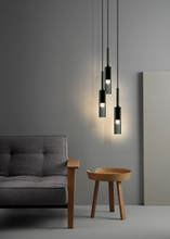 Load image into Gallery viewer, Kaisa Black Glass Pendant
