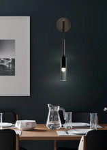 Load image into Gallery viewer, Kaisa Black Glass Pendant