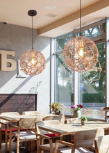 Load image into Gallery viewer, Metal Etch Web Pendant