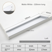 Load image into Gallery viewer, INSPIRA LIFESTYLES | Kanzu Recessed Pulls, Recessed Door Pulls, Embedded Door Pulls, Recessed Door Handles, Recessed Sliding Door Handles, sliding door hardware, sliding door pull, modern door pulls, flush door pulls, flush door handles, minimal door hardware, cabinet hardware, recessed cabinet hardware, flush furniture hardware, streamline door handles, sleek door handles, stylish designer hardware, modern home hardware, closet pulls, bathroom pulls, kitchen pulls, wardrobe hardware, long pull handles