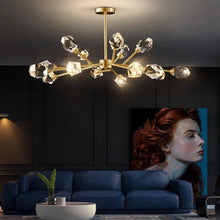 Load image into Gallery viewer, INSPIRA LIFESTYLES - Kassa Luxury Chandelier, Modern Crystal Chandelier, Elegant Pendant Light, Contemporary Lighting Fixture, SPUTNIK CHANDELIER, SCULPTURAL LIGHT, ROCK CHANDELIER, RESTAURANT LIGHT, PENDANT LIGHT, MODERN PENDANT LIGHT, MODERN CHANDELIER, Luxury Home Chandelier, Luxury Crystal LED Chandelier, Luxury Chandelier Lighting, LUXURY CHANDELIER, LIVING ROOM LIGHT, HOTEL LIGHT, High-End Decorative Chandelier, CRYSTAL CHANDELIER, Contemporary Chandelier
