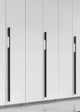 Load image into Gallery viewer, INSPIRA LIFESTYLES - Lex Long Pull Handles, sleek aluminum long pull handles, integrated appliance pull, cabinet and wardrobe pull hardware, matte black and satin brass finishes, contemporary drawer and door pulls