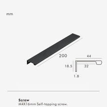 Load image into Gallery viewer, INSPIRA LIFESTYLES | Lino Long Pull Handles, WARDROBE PULLS, WARDROBE HARDWARE, MATTE BLACK HARDWARE, LONG PULL HANDLES, LONG DRAWER PULLS, LONG DOOR PULLS, KITCHEN PULLS, KITCHEN HARDWARE, KITCHEN CABINET HARDWARE, INTEGRATED DRAWER PULLS, FURNITURE PULL, EDGE PULL, DRAWER PULLS, DRAWER PULL, DOOR PULLS, DOOR PULL, DECORATIVE PULL, COPPER HARDWARE, CLOSET HARDWARE, CABINET PULLS, CABINET PULL, CABINET HARDWARE, BRONZE CABINET HARDWARE, BRASS HARDWARE, BATHROOM PULLS, BATHROOM CABINET HARDWARE