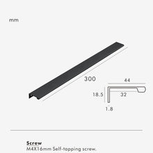 Load image into Gallery viewer, INSPIRA LIFESTYLES | Lino Long Pull Handles, WARDROBE PULLS, WARDROBE HARDWARE, MATTE BLACK HARDWARE, LONG PULL HANDLES, LONG DRAWER PULLS, LONG DOOR PULLS, KITCHEN PULLS, KITCHEN HARDWARE, KITCHEN CABINET HARDWARE, INTEGRATED DRAWER PULLS, FURNITURE PULL, EDGE PULL, DRAWER PULLS, DRAWER PULL, DOOR PULLS, DOOR PULL, DECORATIVE PULL, COPPER HARDWARE, CLOSET HARDWARE, CABINET PULLS, CABINET PULL, CABINET HARDWARE, BRONZE CABINET HARDWARE, BRASS HARDWARE, BATHROOM PULLS, BATHROOM CABINET HARDWARE