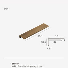 Load image into Gallery viewer, INSPIRA LIFESTYLES | Lino Long Pull Handles, WARDROBE PULLS, WARDROBE HARDWARE, MATTE BLACK HARDWARE, LONG PULL HANDLES, LONG DRAWER PULLS, LONG DOOR PULLS, KITCHEN PULLS, KITCHEN HARDWARE, KITCHEN CABINET HARDWARE, INTEGRATED DRAWER PULLS, FURNITURE PULL, EDGE PULL, DRAWER PULLS, DRAWER PULL, DOOR PULLS, DOOR PULL, DECORATIVE PULL, COPPER HARDWARE, CLOSET HARDWARE, CABINET PULLS, CABINET PULL, CABINET HARDWARE, BRONZE CABINET HARDWARE, BRASS HARDWARE, BATHROOM PULLS, BATHROOM CABINET HARDWARE