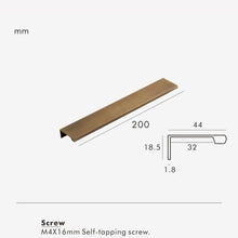 Load image into Gallery viewer, INSPIRA LIFESTYLES | Lino Long Pull Handles, WARDROBE PULLS, WARDROBE HARDWARE, MATTE BLACK HARDWARE, LONG PULL HANDLES, LONG DRAWER PULLS, LONG DOOR PULLS, KITCHEN PULLS, KITCHEN HARDWARE, KITCHEN CABINET HARDWARE, INTEGRATED DRAWER PULLS, FURNITURE PULL, EDGE PULL, DRAWER PULLS, DRAWER PULL, DOOR PULLS, DOOR PULL, DECORATIVE PULL, COPPER HARDWARE, CLOSET HARDWARE, CABINET PULLS, CABINET PULL, CABINET HARDWARE, BRONZE CABINET HARDWARE, BRASS HARDWARE, BATHROOM PULLS, BATHROOM CABINET HARDWARE
