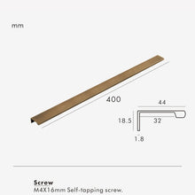 Load image into Gallery viewer, INSPIRA LIFESTYLES | Lino Long Pull Handles, WARDROBE PULLS, WARDROBE HARDWARE, MATTE BLACK HARDWARE, LONG PULL HANDLES, LONG DRAWER PULLS, LONG DOOR PULLS, KITCHEN PULLS, KITCHEN HARDWARE, KITCHEN CABINET HARDWARE, INTEGRATED DRAWER PULLS, FURNITURE PULL, EDGE PULL, DRAWER PULLS, DRAWER PULL, DOOR PULLS, DOOR PULL, DECORATIVE PULL, COPPER HARDWARE, CLOSET HARDWARE, CABINET PULLS, CABINET PULL, CABINET HARDWARE, BRONZE CABINET HARDWARE, BRASS HARDWARE, BATHROOM PULLS, BATHROOM CABINET HARDWARE