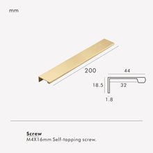 Load image into Gallery viewer, INSPIRA LIFESTYLES | Lino Long Pull Handles, WARDROBE PULLS, WARDROBE HARDWARE, MATTE BLACK HARDWARE, LONG PULL HANDLES, LONG DRAWER PULLS, LONG DOOR PULLS, KITCHEN PULLS, KITCHEN HARDWARE, KITCHEN CABINET HARDWARE, INTEGRATED DRAWER PULLS, FURNITURE PULL, EDGE PULL, DRAWER PULLS, DRAWER PULL, DOOR PULLS, DOOR PULL, DECORATIVE PULL, COPPER HARDWARE, CLOSET HARDWARE, CABINET PULLS, CABINET PULL, CABINET HARDWARE, BRONZE CABINET HARDWARE, BRASS HARDWARE, BATHROOM PULLS, BATHROOM CABINET HARDWARE