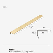 Load image into Gallery viewer, INSPIRA LIFESTYLES | Lino Long Pull Handles, WARDROBE PULLS, WARDROBE HARDWARE, MATTE BLACK HARDWARE, LONG PULL HANDLES, LONG DRAWER PULLS, LONG DOOR PULLS, KITCHEN PULLS, KITCHEN HARDWARE, KITCHEN CABINET HARDWARE, INTEGRATED DRAWER PULLS, FURNITURE PULL, EDGE PULL, DRAWER PULLS, DRAWER PULL, DOOR PULLS, DOOR PULL, DECORATIVE PULL, COPPER HARDWARE, CLOSET HARDWARE, CABINET PULLS, CABINET PULL, CABINET HARDWARE, BRONZE CABINET HARDWARE, BRASS HARDWARE, BATHROOM PULLS, BATHROOM CABINET HARDWARE