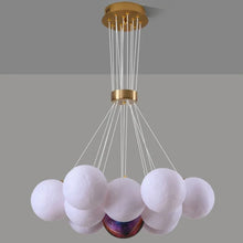 Load image into Gallery viewer, INSPIRA LIFESTYLES - Lunar Modern Chandelier, Lighting Pendant Chandelier Ball, Modern Pendant Chandelier, Elegant Ball Light Fixture, Contemporary Pendant Light, Stylish Chandelier Ball, Spherical Pendant Lighting, Sophisticated Chandelier Design, Luxury Pendant Light, Dining Room Chandelier, Living Room Pendant Lamp, Artistic Ball Chandelier, Ambient Lighting Fixture, Designer Pendant Chandelier, Elegant Home Illumination, Modern Sphere Light
