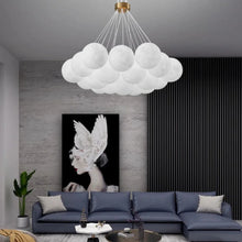 Load image into Gallery viewer, INSPIRA LIFESTYLES - Lunar Modern Chandelier, Lighting Pendant Chandelier Ball, Modern Pendant Chandelier, Elegant Ball Light Fixture, Contemporary Pendant Light, Stylish Chandelier Ball, Spherical Pendant Lighting, Sophisticated Chandelier Design, Luxury Pendant Light, Dining Room Chandelier, Living Room Pendant Lamp, Artistic Ball Chandelier, Ambient Lighting Fixture, Designer Pendant Chandelier, Elegant Home Illumination, Modern Sphere Light