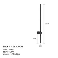 Load image into Gallery viewer, INSPIRA LIFESTYLES - Minimalist Wall Light, Modern Linear Tube LED Wall Lamp, Contemporary LED Wall Light, Sleek Linear Tube Lamp, Minimalist Wall ScModern LED Wall Lamp, Bedroom LED Lighting, Sleek Wall Light Fixture, Contemporary Bedside Lamp, Stylish Bedroom Wall Light, Energy-Efficient LED Wall Lamp, Elegant LED Reading Light, Modern Bedside Sconce, Black LED Wall Light, Bedroom Decor Lighting, Adjustable LED Wall Fixture, Cozy Bedroom Illuminationonce, Up-Down LED Wall Fixture, Black Gold Wall Light
