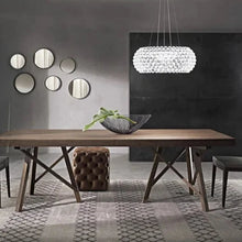 Load image into Gallery viewer, INSPIRA LIFESTYLES - Modern Beaded Light, Modern Beaded Ceiling Light, Modern Acrylic Pendant Lights, Contemporary Pendant Lighting, Sleek Acrylic Pendant Light, Minimalist Pendant Lamp, Elegant Acrylic Light Fixture, Modern Ceiling Pendant, Stylish Acrylic Pendant, High-Quality Pendant Lights, Chic Acrylic Lighting, Modern Home Pendant, Versatile Acrylic Light, Clean Design Pendant Lamp