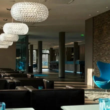 Load image into Gallery viewer, INSPIRA LIFESTYLES - Modern Beaded Light, Modern Beaded Ceiling Light, Modern Acrylic Pendant Lights, Contemporary Pendant Lighting, Sleek Acrylic Pendant Light, Minimalist Pendant Lamp, Elegant Acrylic Light Fixture, Modern Ceiling Pendant, Stylish Acrylic Pendant, High-Quality Pendant Lights, Chic Acrylic Lighting, Modern Home Pendant, Versatile Acrylic Light, Clean Design Pendant Lamp