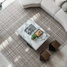 Load image into Gallery viewer, INSPIRA LIFESTYLES | New Century Hand Tufted Rug, WOVEN RUG, WOOL AREA RUG, TUFTED RUG, STATEMENT RUG, RUGS, RUG, RECTANGLE AREA RUG, PREMIUM WOOL RUG, POST MODERN RUG, MONOCHROME RUG, MODERN RUG, MINIMAL RUG, MADE TO ORDER, LIVING ROOM RUG, LARGE RUG, Handmade Rug, HANDMADE, HAND WOVEN RUG, HAND TUFTED RUG, GEOMETRIC RUG, DINING ROOM RUG, BEDROOM RUG, AREA RUG, ACCENT RUG, MODERN AREA RUG, CONTEMPORARY RUG, BEIGE RUG, GREIGE RUG, TENCEL RUG, TENCEL AREA RUG