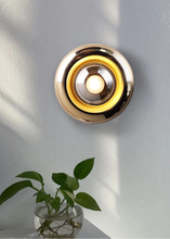 Load image into Gallery viewer, Orbis Wall light | Inspira Lifestyles - minimalist round circular Bauhaus-inspired LED sconce for modern interiors, minimalist round metal wall light, metal wall scone, retro style wall light, modern wall lighting, orb wall sconce, stylish wall sconce for modern interiors, commercial wall sconce, hotel wall sconce