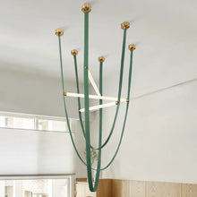 Load image into Gallery viewer, Parabola Belt Pendant | INSPIRA LIFESTYLES - Modern Minimalist Belt Pendant Lamp for high ceilings, Glass Tube Pendant Light, Creative LED Lighting Fixture, Living Room Pendant Light, Duplex Villa Pendant Lamp, Staircase Lighting Pendant, Minimalist Glass Tube Lamp, Contemporary LED Pendant Light, Elegant Belt Pendant Lamp, Stylish Modern Lighting, High-End Glass Pendant Light, Modern Living Room Illumination, Chic Duplex Villa Lamp, leather pendant light, industrial modern lighting