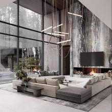 Load image into Gallery viewer, Parabola Belt Pendant | INSPIRA LIFESTYLES - Modern Minimalist Belt Pendant Lamp for high ceilings, Glass Tube Pendant Light, Creative LED Lighting Fixture, Living Room Pendant Light, Duplex Villa Pendant Lamp, Staircase Lighting Pendant, Minimalist Glass Tube Lamp, Contemporary LED Pendant Light, Elegant Belt Pendant Lamp, Stylish Modern Lighting, High-End Glass Pendant Light, Modern Living Room Illumination, Chic Duplex Villa Lamp, leather pendant light, industrial modern lighting