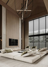 Load image into Gallery viewer, Parabola Belt Pendant | INSPIRA LIFESTYLES - Modern Minimalist Belt Pendant Lamp for high ceilings, Glass Tube Pendant Light, Creative LED Lighting Fixture, Living Room Pendant Light, Duplex Villa Pendant Lamp, Staircase Lighting Pendant, Minimalist Glass Tube Lamp, Contemporary LED Pendant Light, Elegant Belt Pendant Lamp, Stylish Modern Lighting, High-End Glass Pendant Light, Modern Living Room Illumination, Chic Duplex Villa Lamp, leather pendant light, industrial modern lighting