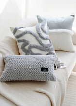 Load image into Gallery viewer, INSPIRA LIFESTYLES | Polar Woven Pillows, WOVEN PILLOW, THROW PILLOW, SOFA PILLOW, PILLOW, LUXURY PILLOW, EMBROIDERED PILLOW, DECORATIVE PILLOW, COTTON PILLOW, MODERN PILLOW, BLUE SILVER PILLOW, CHAIR PILLOW, BED PILLOW, ACCENT PILLOW