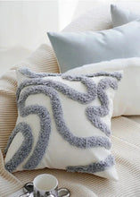 Load image into Gallery viewer, INSPIRA LIFESTYLES | Polar Woven Pillows, WOVEN PILLOW, THROW PILLOW, SOFA PILLOW, PILLOW, LUXURY PILLOW, EMBROIDERED PILLOW, DECORATIVE PILLOW, COTTON PILLOW, MODERN PILLOW, BLUE SILVER PILLOW, CHAIR PILLOW, BED PILLOW, ACCENT PILLOW