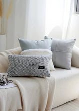 Load image into Gallery viewer, INSPIRA LIFESTYLES | Polar Woven Pillows, WOVEN PILLOW, THROW PILLOW, SOFA PILLOW, PILLOW, LUXURY PILLOW, EMBROIDERED PILLOW, DECORATIVE PILLOW, COTTON PILLOW, MODERN PILLOW, BLUE SILVER PILLOW, CHAIR PILLOW, BED PILLOW, ACCENT PILLOW