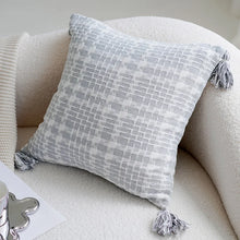 Load image into Gallery viewer, INSPIRA LIFESTYLES | Polar Woven Pillows, WOVEN PILLOW, THROW PILLOW, SOFA PILLOW, PILLOW, LUXURY PILLOW, EMBROIDERED PILLOW, DECORATIVE PILLOW, COTTON PILLOW, MODERN PILLOW, BLUE SILVER PILLOW, CHAIR PILLOW, BED PILLOW, ACCENT PILLOW