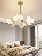 Load image into Gallery viewer, INSPIRA LIFESTYLES - Pop-Art Monochrome Chandelier - CHANDELIER, GLASS GLOBE CHANDELIER, GLOBE CHANDELIER, GLOBE LIGHT, LIGHT, LIGHT FIXTURE, LIGHTING, MODERN CHANDELIER, MODERN CHANDLIER, MODERN PENDANT, PENDANT, POP ART, SPUTNIK CHANDELIER