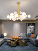 Load image into Gallery viewer, INSPIRA LIFESTYLES - Pop-Art Monochrome Chandelier - CHANDELIER, GLASS GLOBE CHANDELIER, GLOBE CHANDELIER, GLOBE LIGHT, LIGHT, LIGHT FIXTURE, LIGHTING, MODERN CHANDELIER, MODERN CHANDLIER, MODERN PENDANT, PENDANT, POP ART, SPUTNIK CHANDELIER