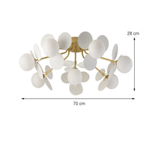 Load image into Gallery viewer, INSPIRA LIFESTYLES - Pop-Art Monochrome Chandelier - CHANDELIER, GLASS GLOBE CHANDELIER, GLOBE CHANDELIER, GLOBE LIGHT, LIGHT, LIGHT FIXTURE, LIGHTING, MODERN CHANDELIER, MODERN CHANDLIER, MODERN PENDANT, PENDANT, POP ART, SPUTNIK CHANDELIER