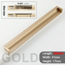 Load image into Gallery viewer, INSPIRA LIFESTYLES - Quo Recessed Pull Handles. SLIDING DOOR HARDWARE, HIDDEN HANDLES, RECESSED HANDLES, CABINET HARDWARE, DOOR PULLS, DRAWER PULLS, FURNITURE HANDLES, BARN DOOR HARDWARE, WARDROBE HARDWARE, BATHROOM HARDWARE, KITCHEN HARDWARE