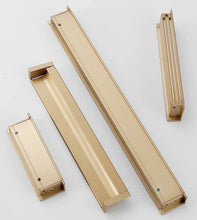 Load image into Gallery viewer, INSPIRA LIFESTYLES - Quo Recessed Pull Handles. SLIDING DOOR HARDWARE, HIDDEN HANDLES, RECESSED HANDLES, CABINET HARDWARE, DOOR PULLS, DRAWER PULLS, FURNITURE HANDLES, BARN DOOR HARDWARE, WARDROBE HARDWARE, BATHROOM HARDWARE, KITCHEN HARDWARE