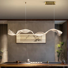 Load image into Gallery viewer, INSPIRA LIFESTYLES - Wave Modern Chandelier Wave Modern Chandelier, modern chandelier, wave chandelier, contemporary lighting, ceiling light fixture, designer chandelier, wave design light, home decor lighting, living room chandelier, dining room chandelier
