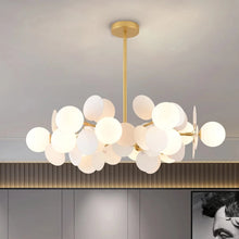 Load image into Gallery viewer, INSPIRA LIFESTYLES - Pop-Art Monochrome Chandelier - CHANDELIER, GLASS GLOBE CHANDELIER, GLOBE CHANDELIER, GLOBE LIGHT, LIGHT, LIGHT FIXTURE, LIGHTING, MODERN CHANDELIER, MODERN CHANDLIER, MODERN PENDANT, PENDANT, POP ART, SPUTNIK CHANDELIER