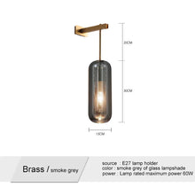 Load image into Gallery viewer, INSPIRA LIFESTYLES - Modern Black Wall Lights, Glass Lampshade Wall Light, Bedroom Decor Lighting, Study Wall Lamp, Hotel Aisle Lighting, Restaurant Wall Light, Staircase Wall Lamp, Art Wall Lighting, Contemporary Wall Light, Sleek Black Wall Fixtures, Elegant Glass Wall Light, Stylish Aisle Lighting