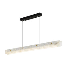 Load image into Gallery viewer, Inspira Lifestyles - White marble linear LED modern chandelier pendant light