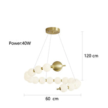 Load image into Gallery viewer, INSPIRA LIFESTYLES - Contemporary Long LED Chandelier, Modern LED Chandelier Light, Elegant Long Pendant Light, Sleek LED Chandelier, Stylish White Ball Chandelier, Contemporary Lighting Fixture, LED Living Room Chandelier, Dining Room LED Light, Bedroom Long Chandelier, Sophisticated LED Illumination, Modern Home Chandelier, Energy-Efficient LED Light