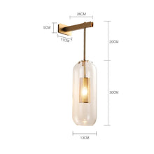 Load image into Gallery viewer, INSPIRA LIFESTYLES - Modern Black Wall Lights, Glass Lampshade Wall Light, Bedroom Decor Lighting, Study Wall Lamp, Hotel Aisle Lighting, Restaurant Wall Light, Staircase Wall Lamp, Art Wall Lighting, Contemporary Wall Light, Sleek Black Wall Fixtures, Elegant Glass Wall Light, Stylish Aisle Lighting