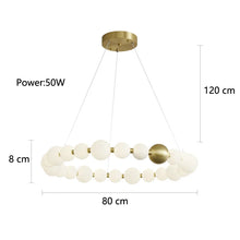 Load image into Gallery viewer, INSPIRA LIFESTYLES - Contemporary Long LED Chandelier, Modern LED Chandelier Light, Elegant Long Pendant Light, Sleek LED Chandelier, Stylish White Ball Chandelier, Contemporary Lighting Fixture, LED Living Room Chandelier, Dining Room LED Light, Bedroom Long Chandelier, Sophisticated LED Illumination, Modern Home Chandelier, Energy-Efficient LED Light