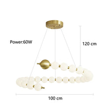Load image into Gallery viewer, INSPIRA LIFESTYLES - Contemporary Long LED Chandelier, Modern LED Chandelier Light, Elegant Long Pendant Light, Sleek LED Chandelier, Stylish White Ball Chandelier, Contemporary Lighting Fixture, LED Living Room Chandelier, Dining Room LED Light, Bedroom Long Chandelier, Sophisticated LED Illumination, Modern Home Chandelier, Energy-Efficient LED Light