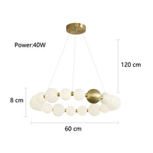 Load image into Gallery viewer, INSPIRA LIFESTYLES - Contemporary Long LED Chandelier, Modern LED Chandelier Light, Elegant Long Pendant Light, Sleek LED Chandelier, Stylish White Ball Chandelier, Contemporary Lighting Fixture, LED Living Room Chandelier, Dining Room LED Light, Bedroom Long Chandelier, Sophisticated LED Illumination, Modern Home Chandelier, Energy-Efficient LED Light