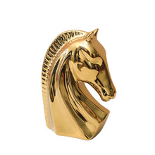 Load image into Gallery viewer, Golden Horse Sculptures