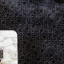 Load image into Gallery viewer, INSPIRA LIFESTYLES | Starmap Hand Tufted Rug, WOVEN RUG, WOOL AREA RUG, TUFTED RUG, STATEMENT RUG, RUGS, RUG, RECTANGLE AREA RUG, PREMIUM WOOL RUG, POST MODERN RUG, MONOCHROME RUG, MODERN RUG, MINIMAL RUG, MADE TO ORDER, LIVING ROOM RUG, LARGE RUG, Handmade Rug, HANDMADE, HAND WOVEN RUG, HAND TUFTED RUG, GEOMETRIC RUG, DINING ROOM RUG, BEDROOM RUG, AREA RUG, ACCENT RUG, MODERN AREA RUG, CONTEMPORARY RUG, NAVY BLUE RUG, DARK BLUE RUG, TENCEL RUG, TENCEL AREA RUG