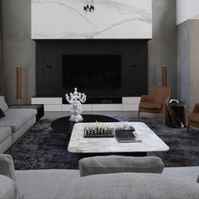 Load image into Gallery viewer, INSPIRA LIFESTYLES | Starmap Hand Tufted Rug, WOVEN RUG, WOOL AREA RUG, TUFTED RUG, STATEMENT RUG, RUGS, RUG, RECTANGLE AREA RUG, PREMIUM WOOL RUG, POST MODERN RUG, MONOCHROME RUG, MODERN RUG, MINIMAL RUG, MADE TO ORDER, LIVING ROOM RUG, LARGE RUG, Handmade Rug, HANDMADE, HAND WOVEN RUG, HAND TUFTED RUG, GEOMETRIC RUG, DINING ROOM RUG, BEDROOM RUG, AREA RUG, ACCENT RUG, MODERN AREA RUG, CONTEMPORARY RUG, NAVY BLUE RUG, DARK BLUE RUG, TENCEL RUG, TENCEL AREA RUG