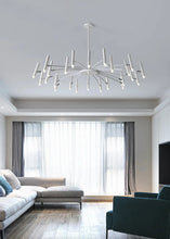 Load image into Gallery viewer, INSPIRA LIFESTYLES - Stratos Radial Modern Chandelier, UNIQUE LIGHT, Sleek Chandelier, SCULPTURAL LIGHT, Nordic Chandelier, MODERN PENDANT LIGHT, Home Lighting, Dining Room Lighting, MODERN CHANDELIER, MINIMALIST LIGHT, MINIMALIST CHANDELIER, METAL CHANDELIER, Luxury Home Chandelier, LIVING ROOM LIGHT, LED CHANDELIER, HOTEL LIGHT,Dining Table Light, Contemporary LED Light, BLACK CHANDELIER, BEDROOM LIGHT, ACCENT LIGHTStatement Light, Art light, Restaurant Light