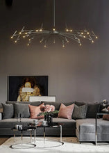 Load image into Gallery viewer, INSPIRA LIFESTYLES - Stratos Radial Modern Chandelier, UNIQUE LIGHT, Sleek Chandelier, SCULPTURAL LIGHT, Nordic Chandelier, MODERN PENDANT LIGHT, Home Lighting, Dining Room Lighting, MODERN CHANDELIER, MINIMALIST LIGHT, MINIMALIST CHANDELIER, METAL CHANDELIER, Luxury Home Chandelier, LIVING ROOM LIGHT, LED CHANDELIER, HOTEL LIGHT,Dining Table Light, Contemporary LED Light, BLACK CHANDELIER, BEDROOM LIGHT, ACCENT LIGHTStatement Light, Art light, Restaurant Light