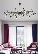 Load image into Gallery viewer, INSPIRA LIFESTYLES - Stratos Radial Modern Chandelier, UNIQUE LIGHT, Sleek Chandelier, SCULPTURAL LIGHT, Nordic Chandelier, MODERN PENDANT LIGHT, Home Lighting, Dining Room Lighting, MODERN CHANDELIER, MINIMALIST LIGHT, MINIMALIST CHANDELIER, METAL CHANDELIER, Luxury Home Chandelier, LIVING ROOM LIGHT, LED CHANDELIER, HOTEL LIGHT,Dining Table Light, Contemporary LED Light, BLACK CHANDELIER, BEDROOM LIGHT, ACCENT LIGHTStatement Light, Art light, Restaurant Light