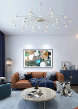 Load image into Gallery viewer, INSPIRA LIFESTYLES - Stratos Radial Modern Chandelier, UNIQUE LIGHT, Sleek Chandelier, SCULPTURAL LIGHT, Nordic Chandelier, MODERN PENDANT LIGHT, Home Lighting, Dining Room Lighting, MODERN CHANDELIER, MINIMALIST LIGHT, MINIMALIST CHANDELIER, METAL CHANDELIER, Luxury Home Chandelier, LIVING ROOM LIGHT, LED CHANDELIER, HOTEL LIGHT,Dining Table Light, Contemporary LED Light, BLACK CHANDELIER, BEDROOM LIGHT, ACCENT LIGHTStatement Light, Art light, Restaurant Light