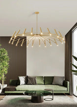 Load image into Gallery viewer, INSPIRA LIFESTYLES - Stratos Radial Modern Chandelier, UNIQUE LIGHT, Sleek Chandelier, SCULPTURAL LIGHT, Nordic Chandelier, MODERN PENDANT LIGHT, Home Lighting, Dining Room Lighting, MODERN CHANDELIER, MINIMALIST LIGHT, MINIMALIST CHANDELIER, METAL CHANDELIER, Luxury Home Chandelier, LIVING ROOM LIGHT, LED CHANDELIER, HOTEL LIGHT,Dining Table Light, Contemporary LED Light, BLACK CHANDELIER, BEDROOM LIGHT, ACCENT LIGHTStatement Light, Art light, Restaurant Light