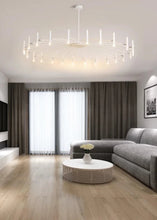 Load image into Gallery viewer, INSPIRA LIFESTYLES - Stratos Radial Modern Chandelier, UNIQUE LIGHT, Sleek Chandelier, SCULPTURAL LIGHT, Nordic Chandelier, MODERN PENDANT LIGHT, Home Lighting, Dining Room Lighting, MODERN CHANDELIER, MINIMALIST LIGHT, MINIMALIST CHANDELIER, METAL CHANDELIER, Luxury Home Chandelier, LIVING ROOM LIGHT, LED CHANDELIER, HOTEL LIGHT,Dining Table Light, Contemporary LED Light, BLACK CHANDELIER, BEDROOM LIGHT, ACCENT LIGHTStatement Light, Art light, Restaurant Light